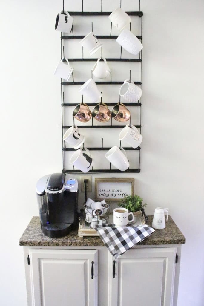 Organize Your Coffee Supplies with a Stand and Rack