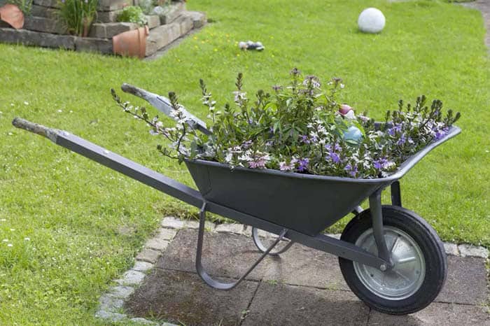 Add Garden Ornaments to Your Wheelbarrow Garden