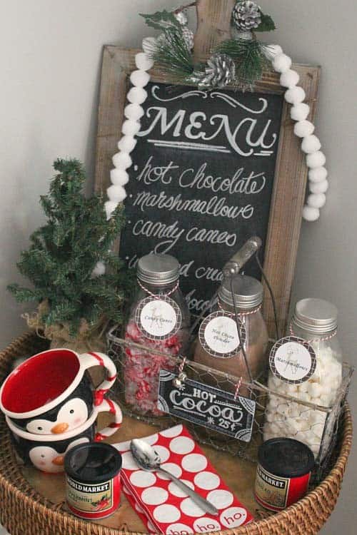 Make a Farmhouse-Inspired Hot Chocolate Kitchen Bar