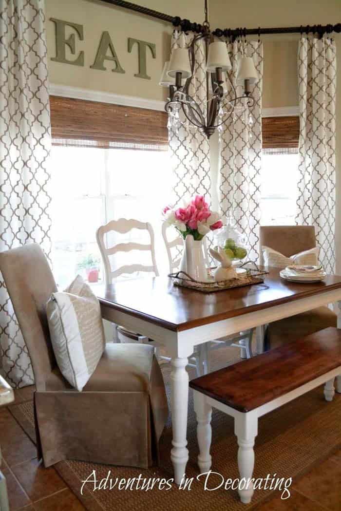 Trellis Print Curtains Add Height