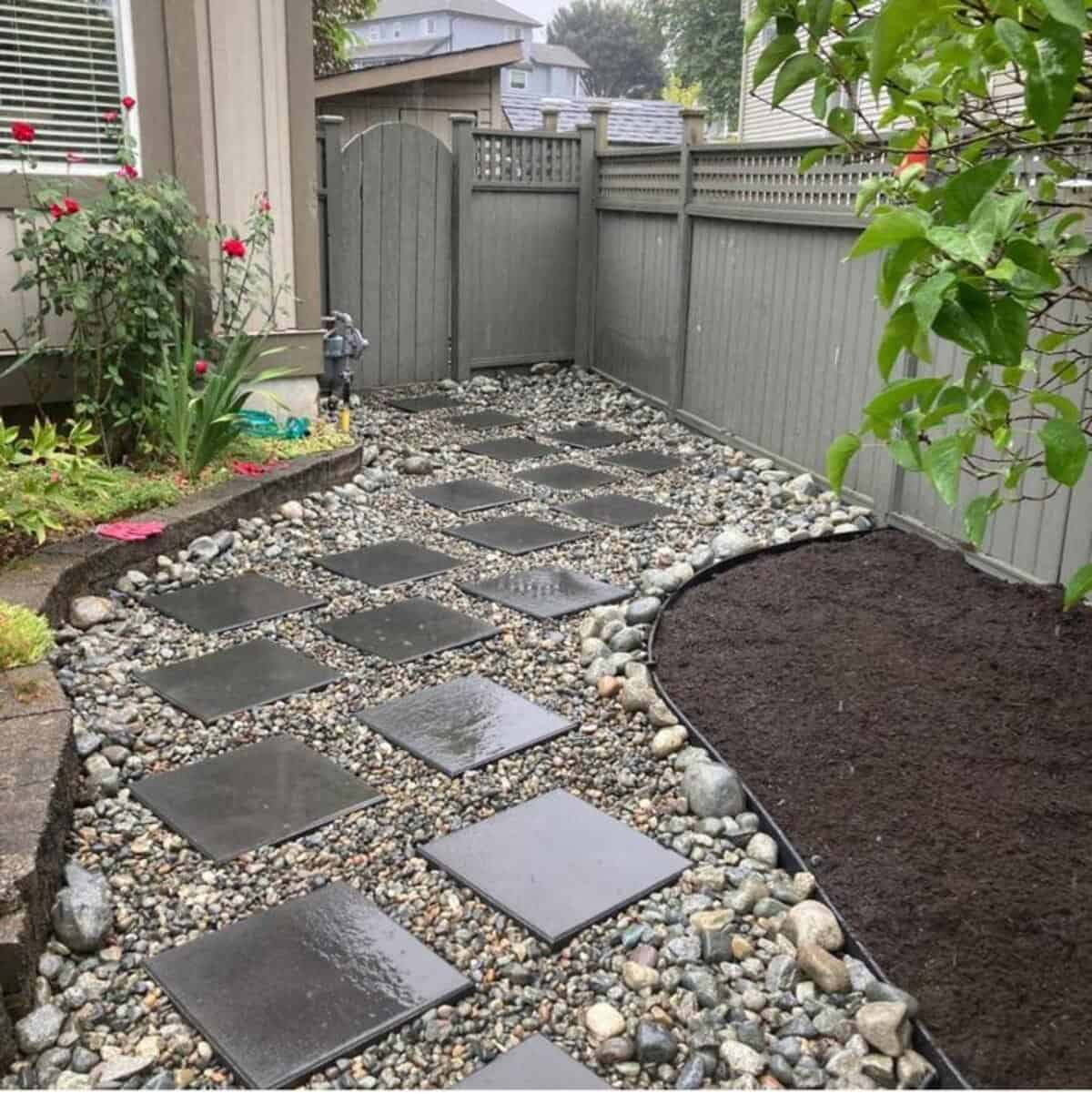 River Stones To Fill A Walkway