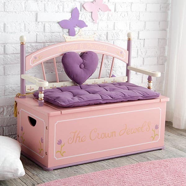 Enchanting Bench and Toy Storage for Little Princesses