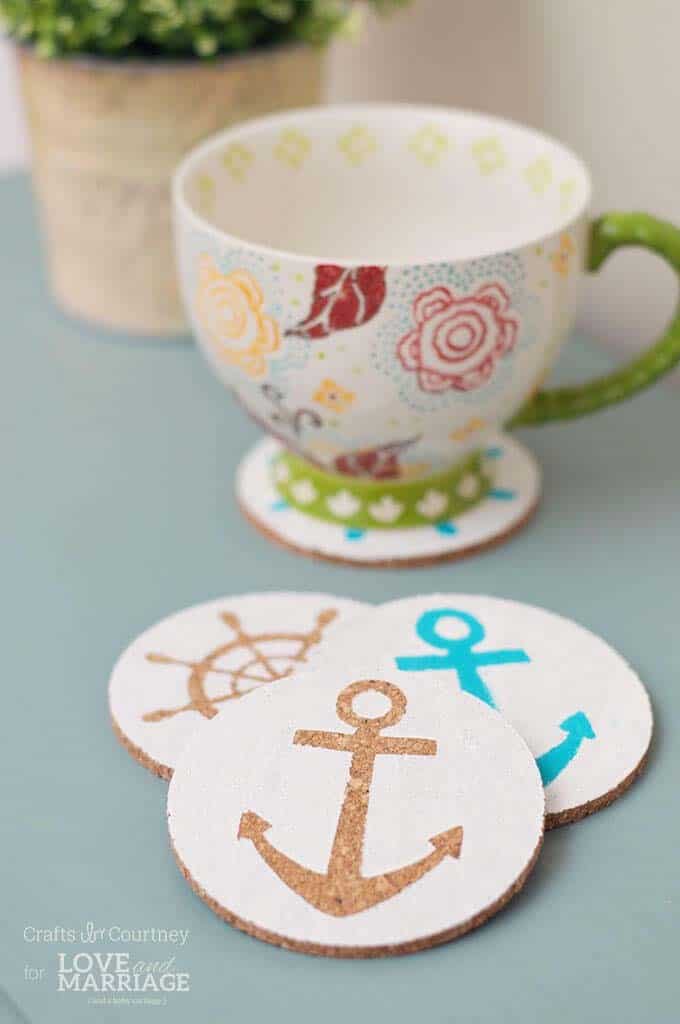 Quick and Easy Coastal Theme Coasters