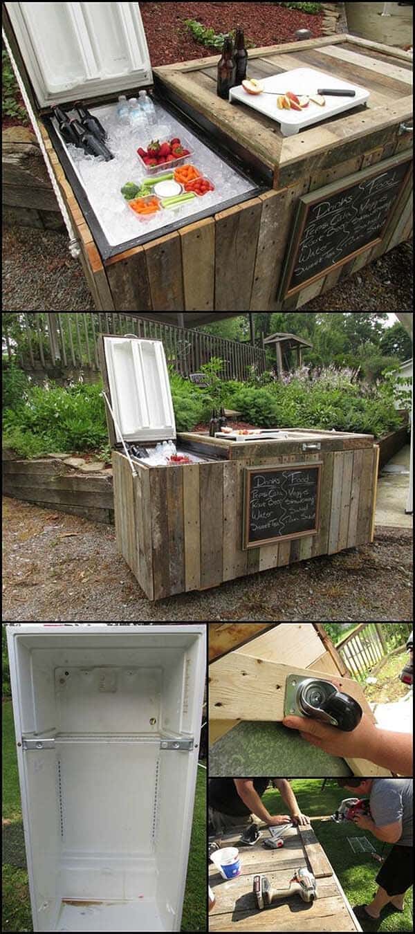 Upgrade An Old Refrigerator With Wood Panels