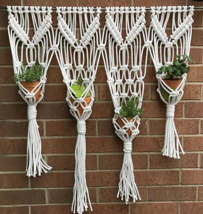 Boho Chic Macrame Planter DIY