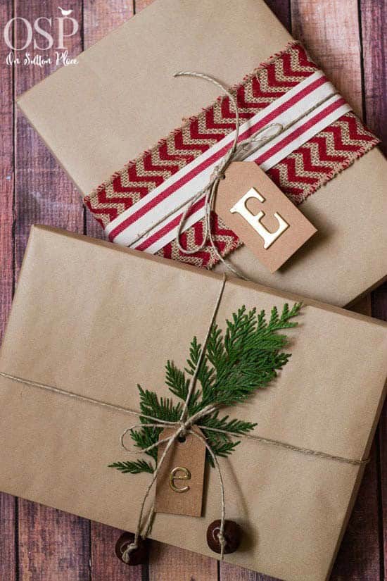 Use Personalized Brown Tags with Metallic Letters