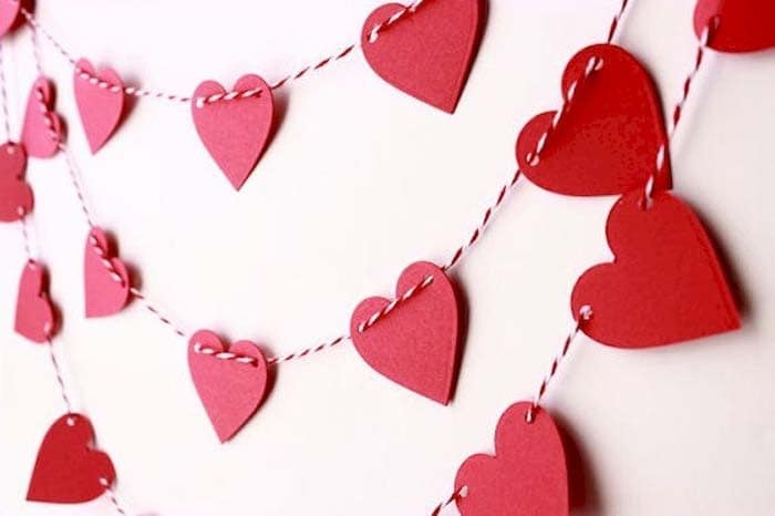 Spread Love with a Wall Heart Garland