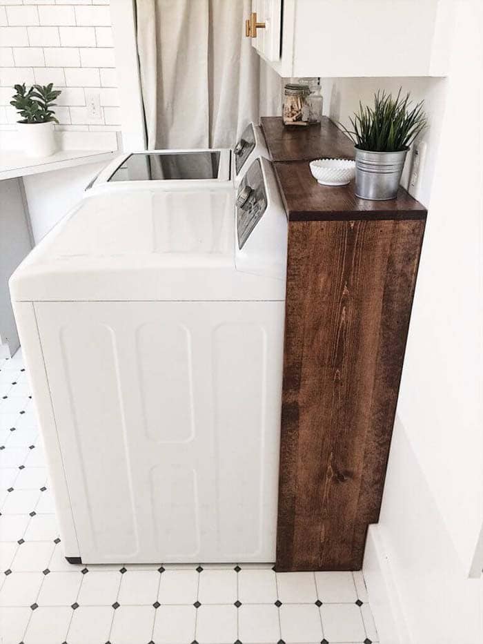 Build Contrasting Wood Shelving for Your Laundry Room