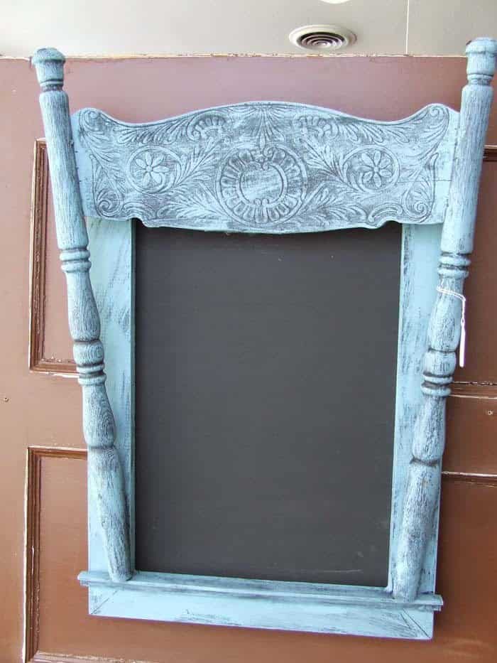 Upcycle Your Chair Back into a Vintage Chalkboard Entrance