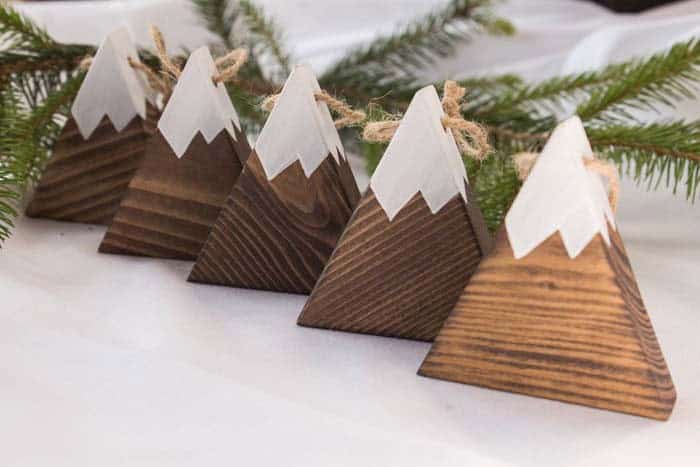 Get Your Nature Fix with Wooden Mountain Ornaments