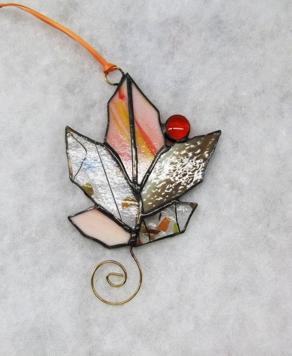 Craft an Artistic Fall Leaf with Stained Glass