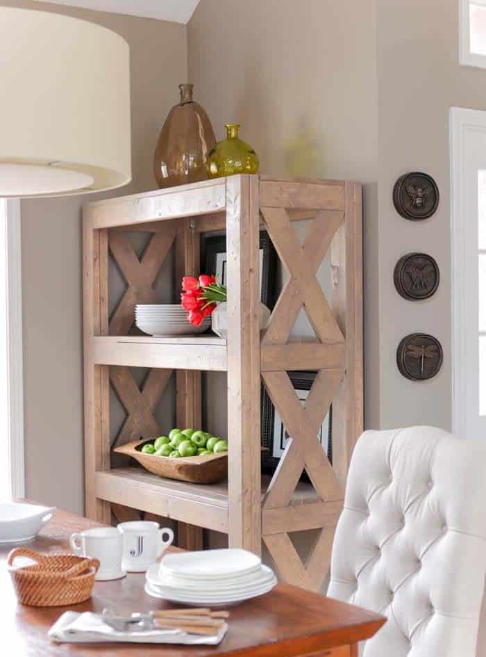 Sturdy Bookshelf Has Modern Farmhouse Vibe