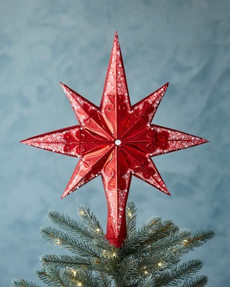 Make Your Tree a Focal Point with a Red Tree Topper