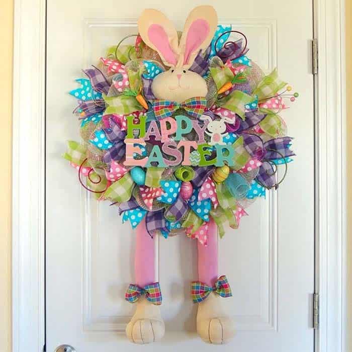 Customize Your Door Wreath with Colorful Ribbons