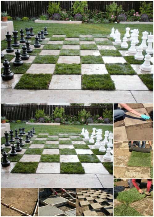 Life-Size Patio Chess Set