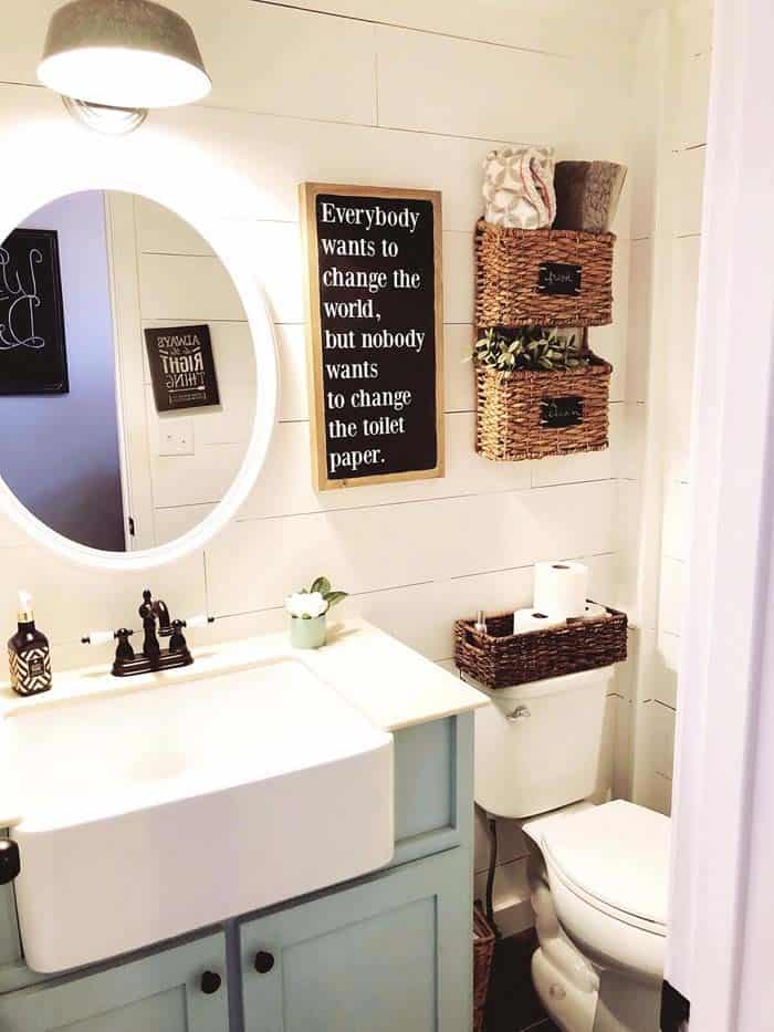 Farmhouse Sink And Cheeky Signage