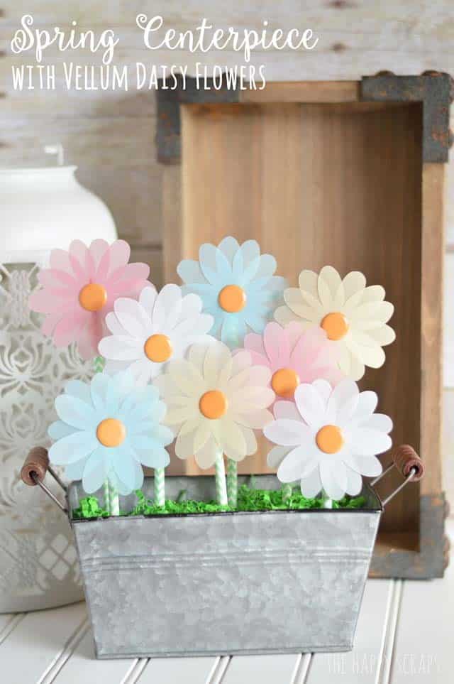 Get Creative and Crafty with a Vellum Floral Centerpiece