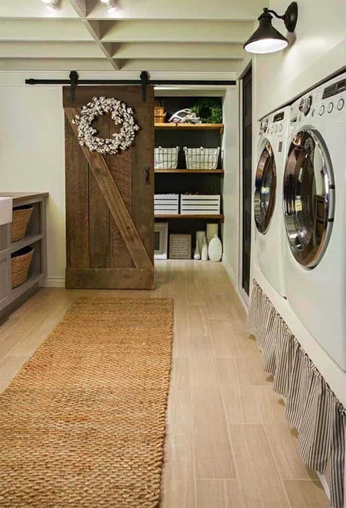 Save Space With A Rustic Barn Door