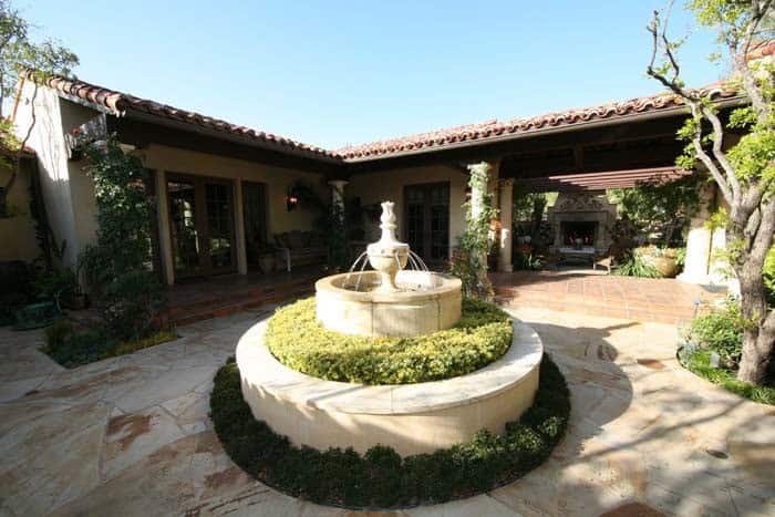 Cast Stone Courtyard Fountain