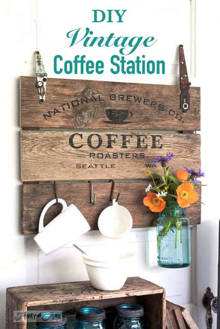 Build a Vintage Coffee Station