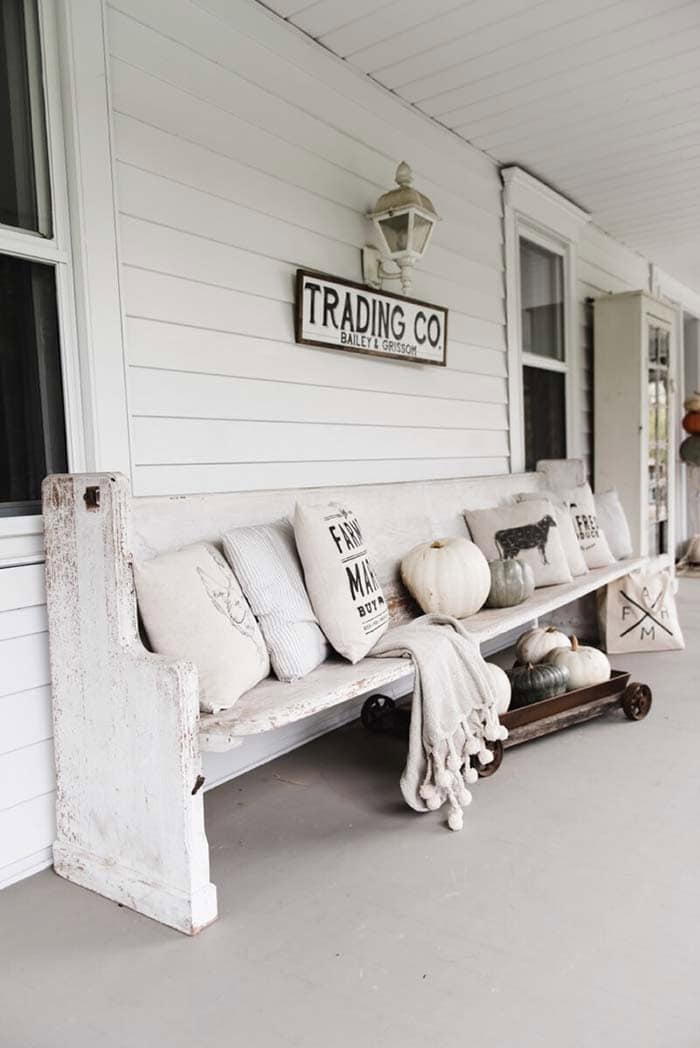 Give Your Porch a Rustic Charm with a Monochromatic Palette