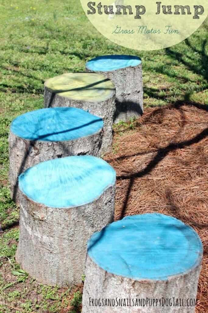 Painted Logs Stump Jump Game