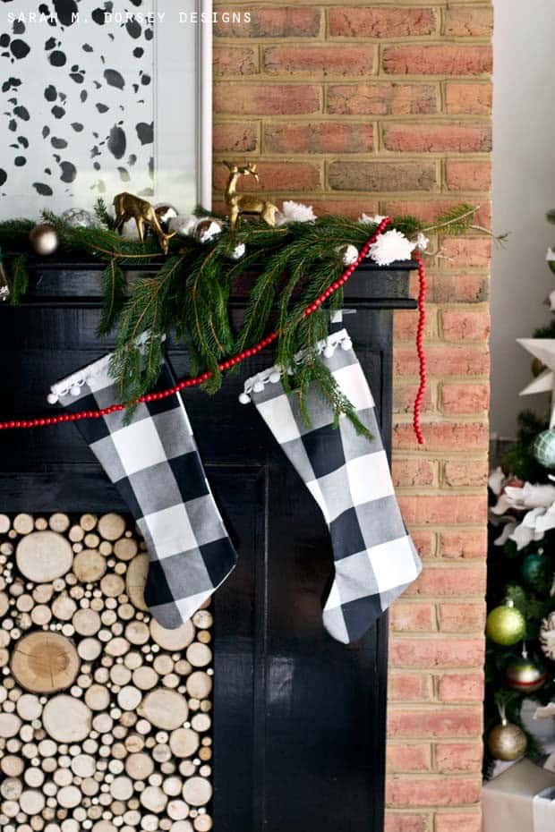 Create Christmas Décor with Buffalo Check Stockings