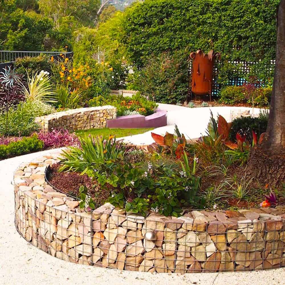 Tiered Gabion Garden