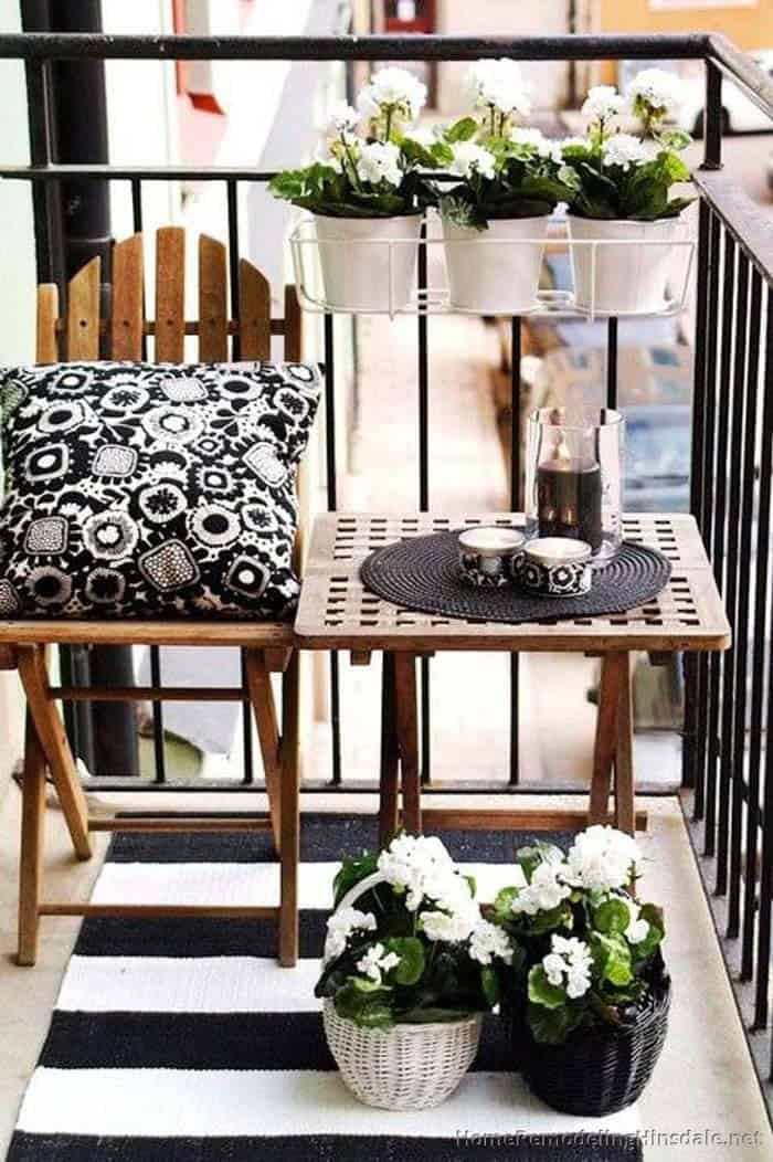 Revamp Your Balcony with Black and White Planters