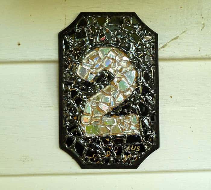 Create a Unique Mosaic Plate with Your House Number