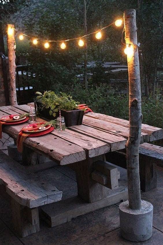 Rustic Outdoor Dining