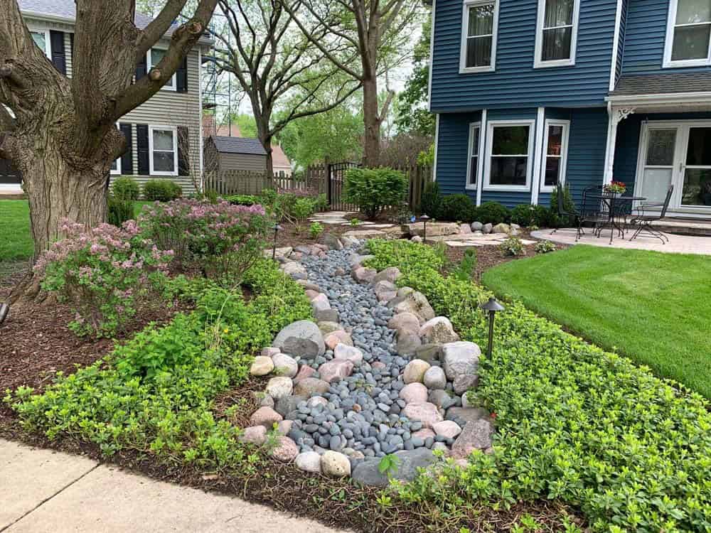 Improve Drainage with a Dry Creek Bed