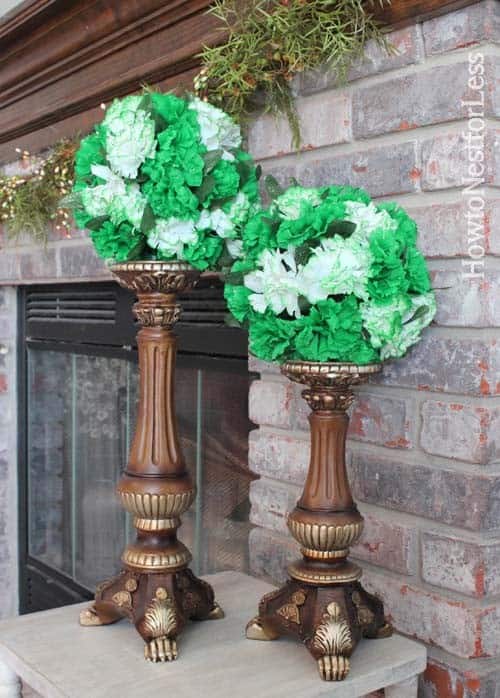 Decorative St. Patrick’s Day Flower Balls