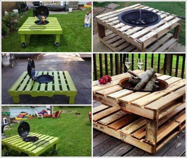 Inexpensive Wooden Pallet Fire Pit