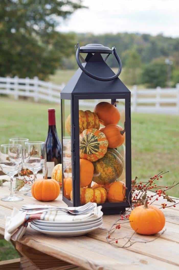 Lantern Full Of Pumpkins