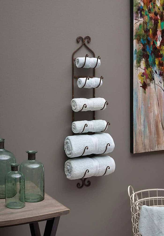 Create a Rustic Atmosphere with a Wrought Iron Organizer