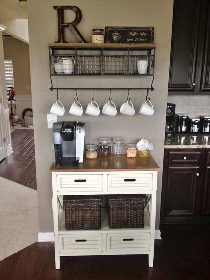 Add a Country Feel to Your Coffee Station