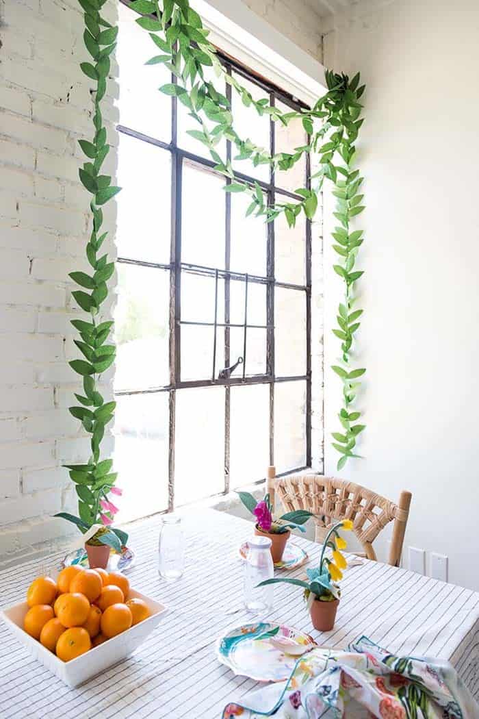 Craft a Rustic Garland with Crepe Paper