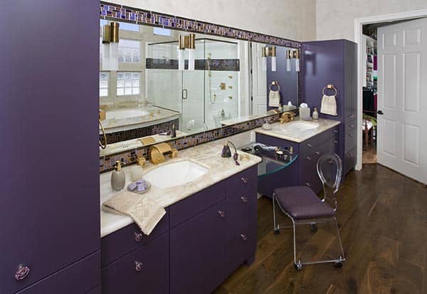 Get a Unique Look for Your Bathroom with Dark Violet