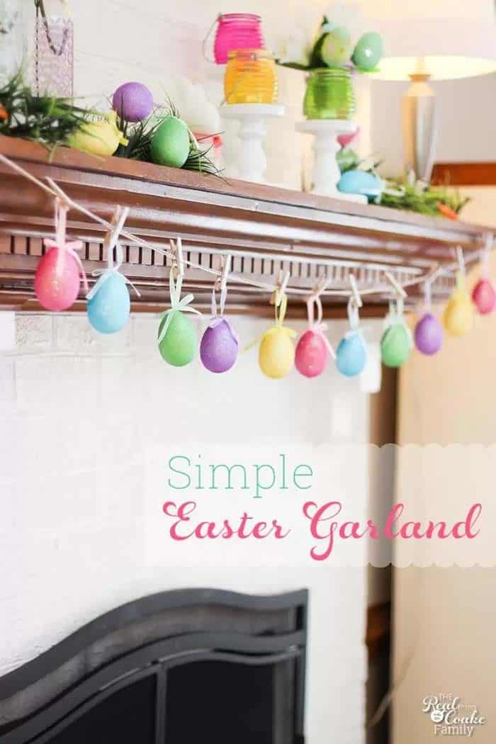 Brighten Your Home with an Easter Egg Garland