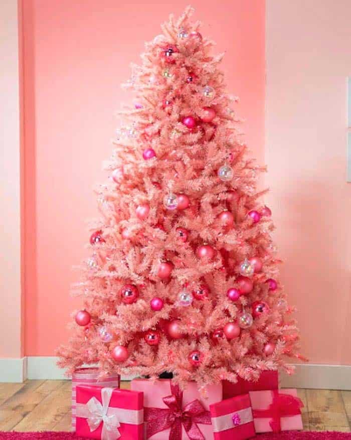 Add Gifts for a Classic Valentine’s Day Tree Decor