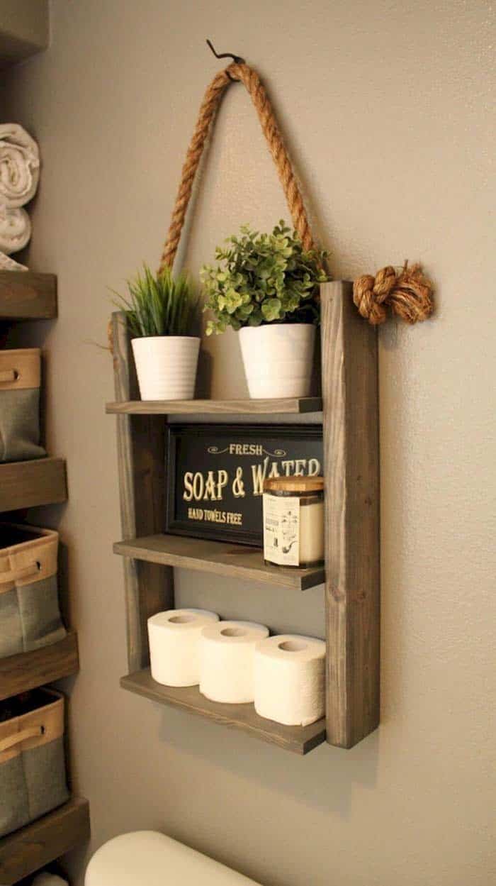 DIY Bathroom Shelf