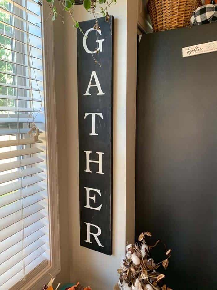 Classic Black And White Gather Sign