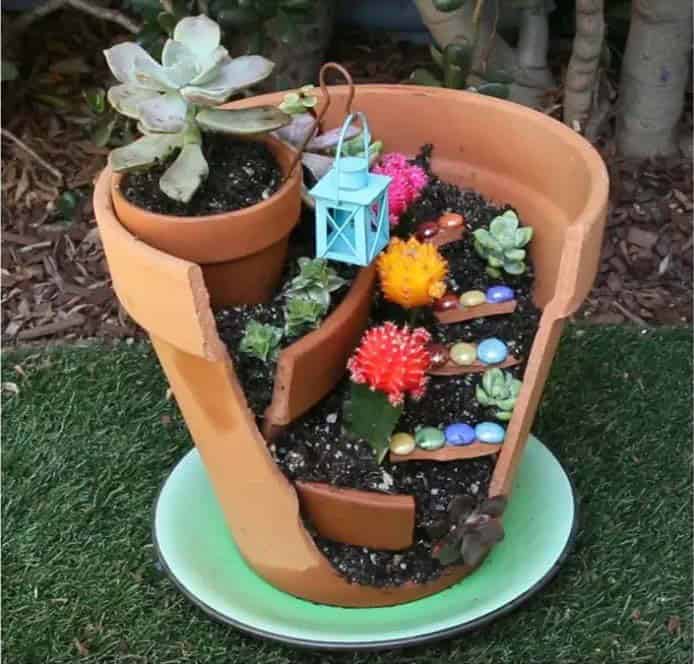 Create a Magical World with Your Broken Flower Pot