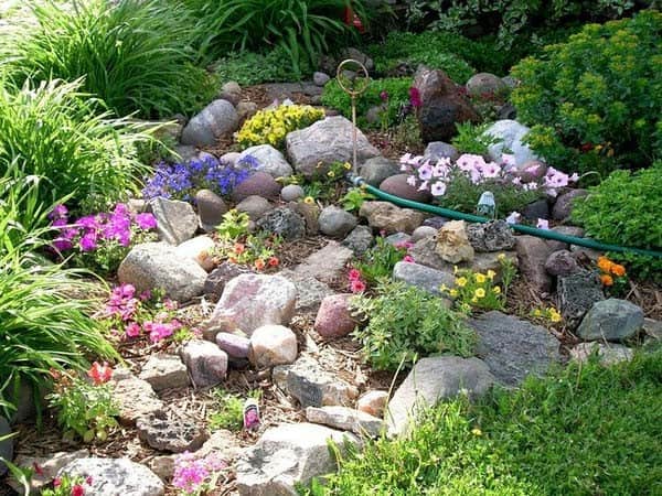 Incorporate Flowers to Your Sloped Rock Garden