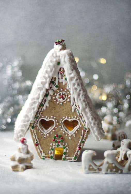 Create a Frosty Wonderland with a Gingerbread House