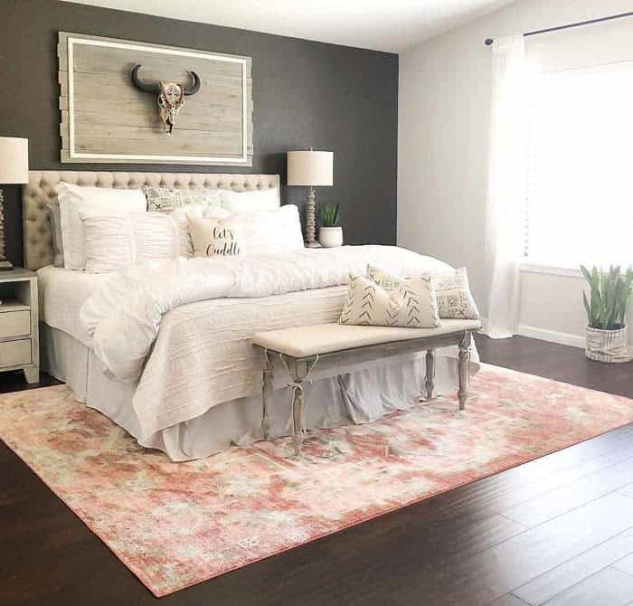 Soft Gray Linens Lighten Dark Gray Room