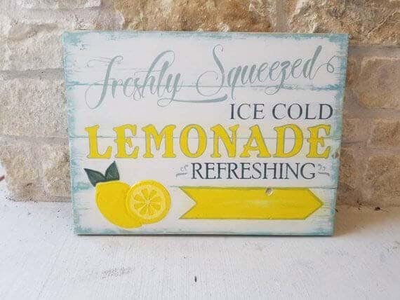 Welcome Guests with a Rustic Lemonade Stand Sign