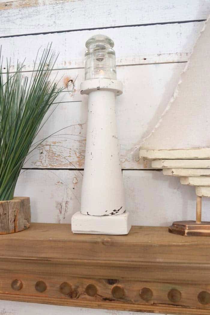 Make Miniature Lighthouse From Table Leg