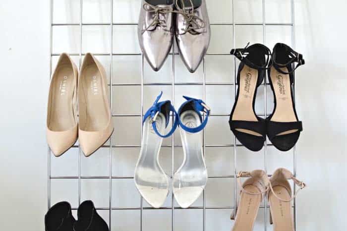 Add Texture and Character with a Metal Mesh Shoe Rack